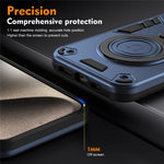 For Xiaomi 14T Pro Case Rotatable Kickstand PC+TPU Drop Protection Phone Cover