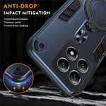 For Xiaomi 14T Pro Case Rotatable Kickstand PC+TPU Drop Protection Phone Cover