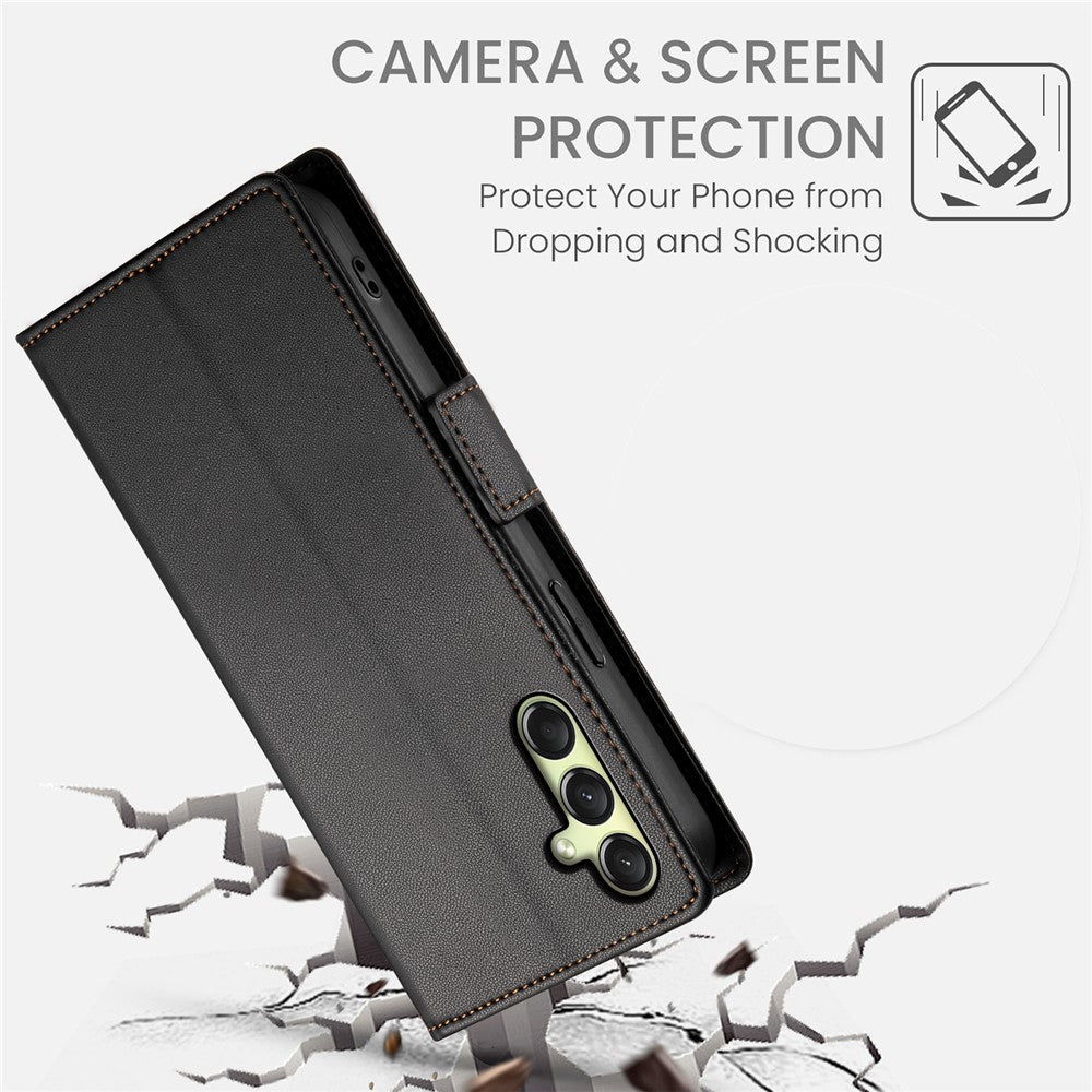 DF-010 For Samsung Galaxy A26 5G Stand Case PU Leather Wallet Phone Cover