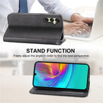 For Samsung Galaxy A26 5G Case Calf Texture PU Leather Phone Cover with Wallet