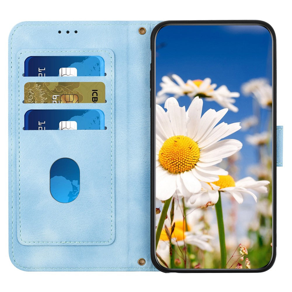 For Xiaomi Redmi Note 14 5G Case PU Leather Floral Phone Cover with Card Slots