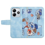For Xiaomi Redmi Note 14 5G Case PU Leather Floral Phone Cover with Card Slots
