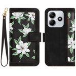 For Xiaomi Redmi Note 14 5G Case PU Leather Floral Phone Cover with Card Slots