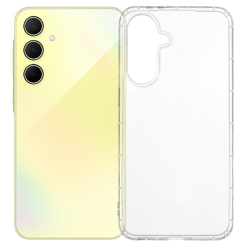 Transparent TPU Cover Til Samsung Galaxy A37 5G / A56 5G / A36 5G Telefoncover Airbag Beskyttelse (Stort Kamerahul)