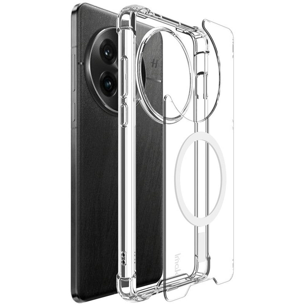 IMAK För OnePlus 13 Genomskinligt Magnetiskt Skal Stötsäkert PC+TPU mobilskal
