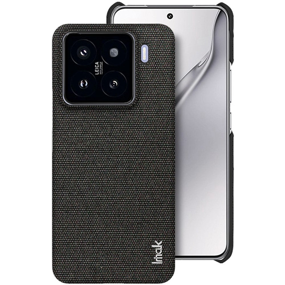 IMAK Ruiyi Series for Xiaomi 15 / 15 Custom Edition Case Fabric Texture Leather+PC Phone Back Cover