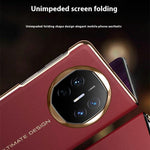 For Huawei Mate X6 Case View Window Auto Wake / Sleep Leather Flip Phone Cover Litchi Texture