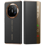 For Huawei Mate X6 Case View Window Auto Wake / Sleep Leather Flip Phone Cover Litchi Texture