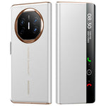 For Huawei Mate X6 Case View Window Auto Wake / Sleep Leather Flip Phone Cover Litchi Texture