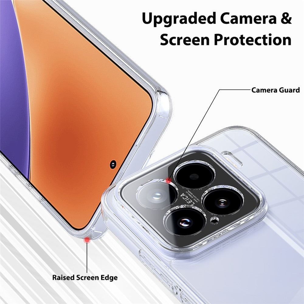 For Xiaomi 15 Clear Phone Case TPU+Acrylic Shockproof Phone Back Cover