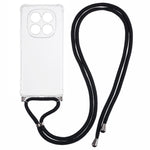 For Xiaomi Redmi Note 14 Pro 5G / Poco X7 5G Case Reinforced Corner TPU Clear Phone Cover with Lanyard