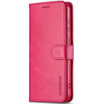 LC.IMEEKE For Samsung Galaxy S25+ Case Calf Texture PU Leather Stand Wallet Phone Cover