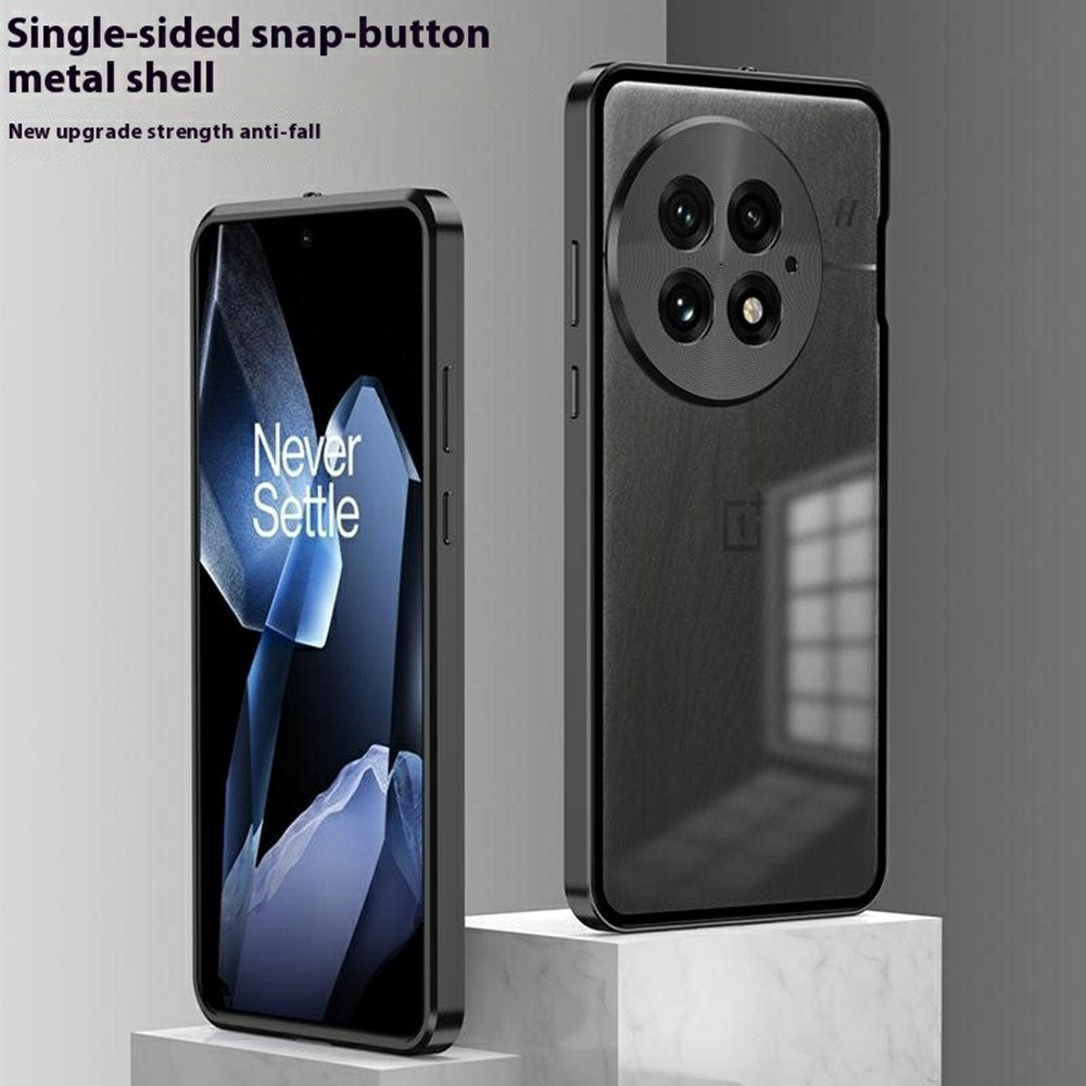 OnePlus 13 Matt Skal Aluminiumlegering + PC mobilskal Pop-up Snap Lock