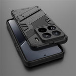 For Xiaomi 15 Pro Case PC+TPU Shockproof Phone Cover with Kickstand