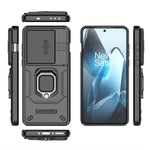 For OnePlus 13 Case PC+TPU Kickstand Phone Protector with Lens Cover