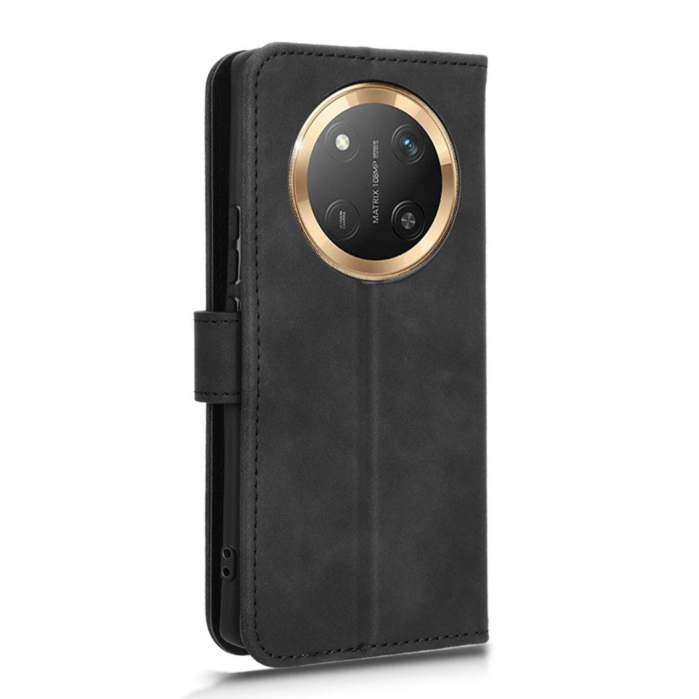 Läderfodral för Honor X60 Pro 5G / Magic7 Lite 5G / X9c 5G, fallskyddande plånbok med fällbart läderfodral