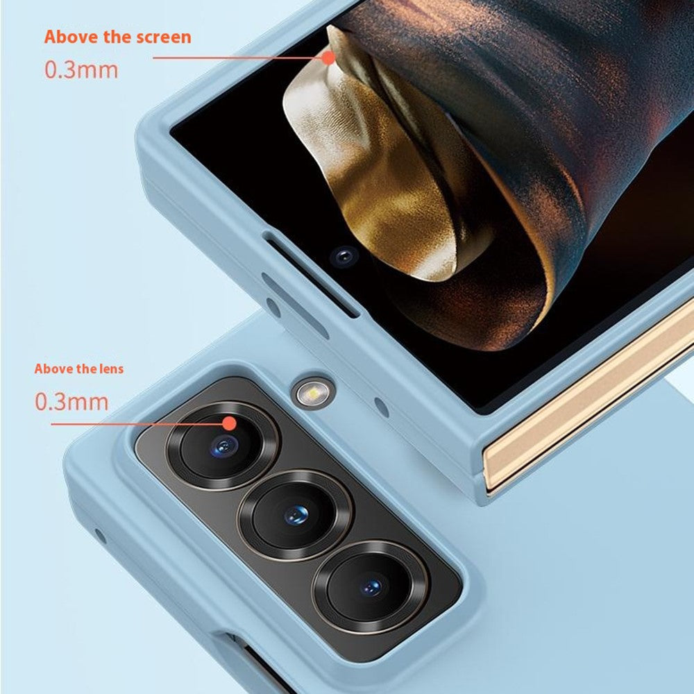 Til Samsung Galaxy Z Fold Special Cover Hud-lignende Tekstur Hård PC Foldecover