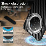 For Honor X60 Pro 5G / X9c 5G / Magic7 Lite 5G Case Cell Phone Hybrid Back Cover Carbon Fiber Texture