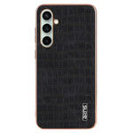 AZNS For Samsung Galaxy A36 5G Case Electroplating Crocodile Texture PU+TPU Phone Cover
