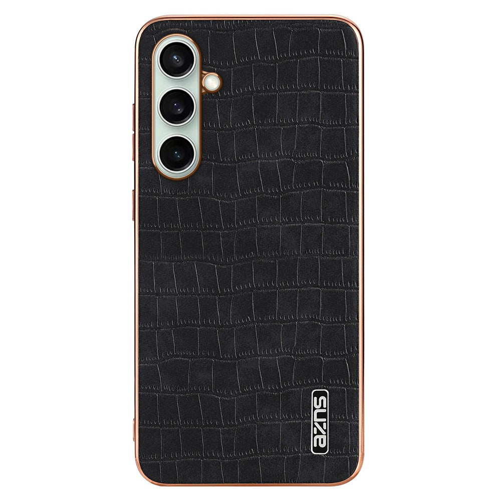 AZNS For Samsung Galaxy A36 5G Case Electroplating Crocodile Texture PU+TPU Phone Cover