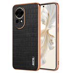AZNS For Huawei nova 13 5G Case Electroplating Crocodile Texture PU+TPU Phone Cover