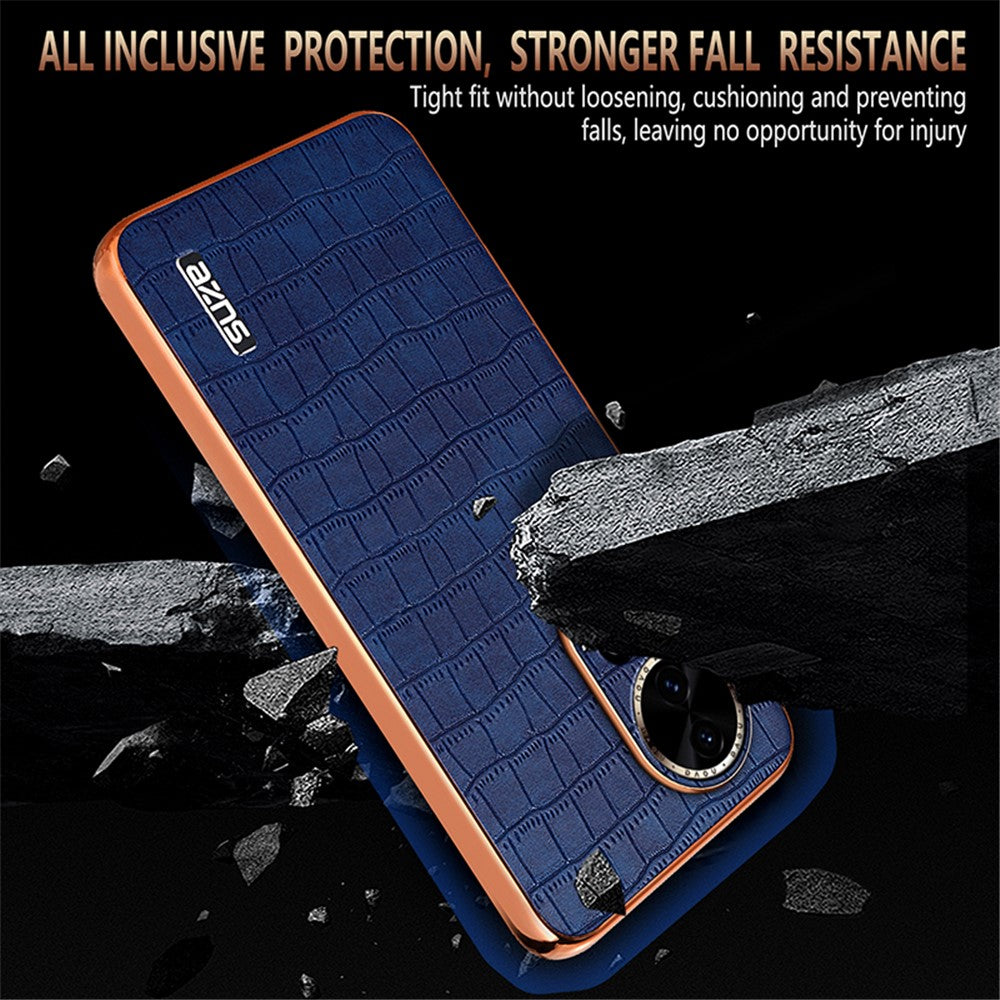 AZNS For Huawei nova 13 5G Case Electroplating Crocodile Texture PU+TPU Phone Cover