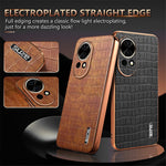 AZNS For Huawei nova 13 5G Case Electroplating Crocodile Texture PU+TPU Phone Cover