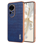 AZNS For Huawei nova 13 5G Case Electroplating Crocodile Texture PU+TPU Phone Cover