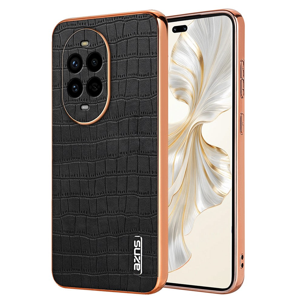 AZNS För Huawei Nova 13 Pro 5G Skal Elektroplätering Krokodilstruktur PU+TPU mobilskal