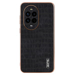 AZNS For Huawei nova 13 Pro 5G Case Electroplating Crocodile Texture PU+TPU Phone Cover
