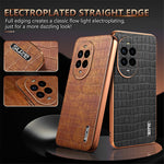 AZNS For Huawei nova 13 Pro 5G Case Electroplating Crocodile Texture PU+TPU Phone Cover