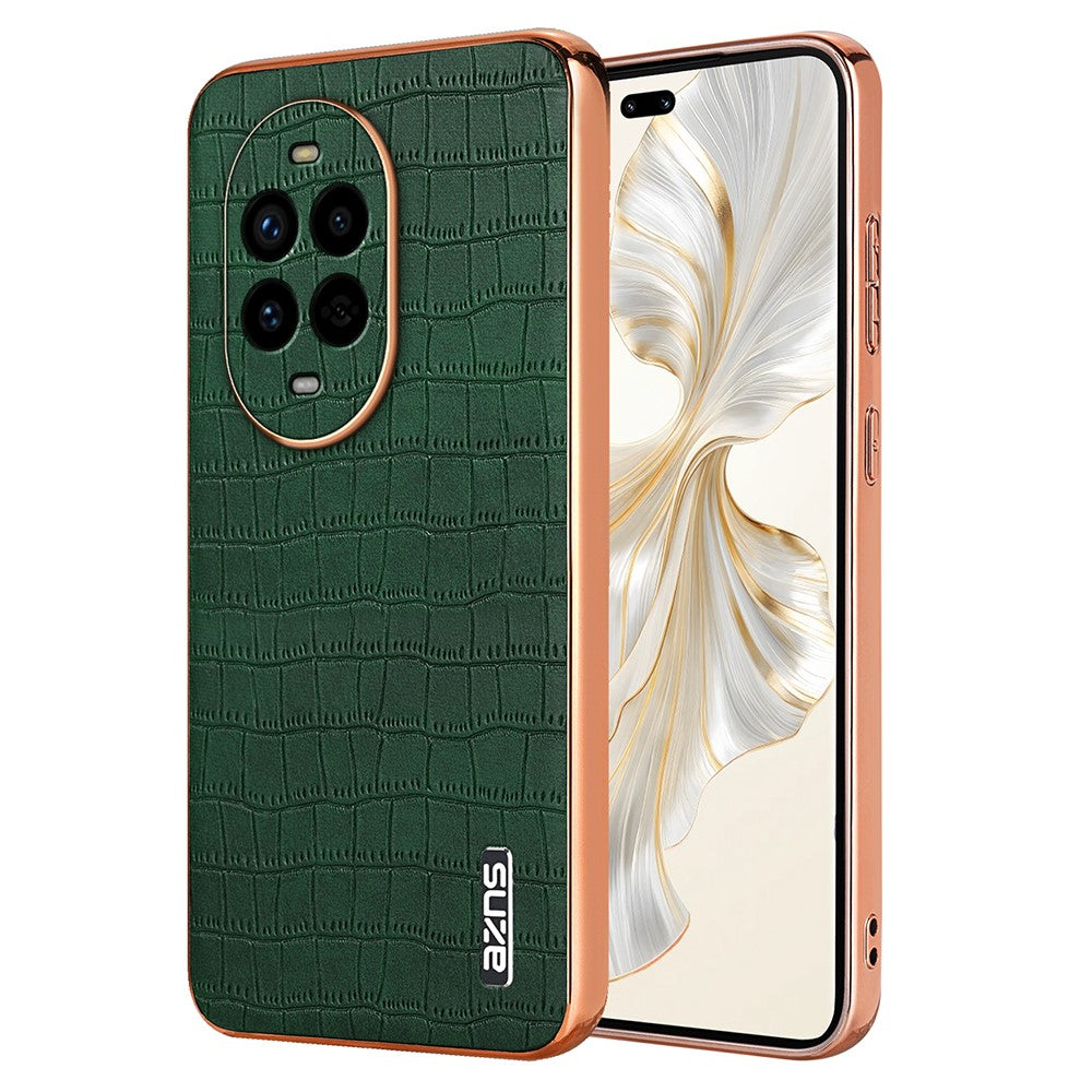 AZNS För Huawei Nova 13 Pro 5G Skal Elektroplätering Krokodilstruktur PU+TPU mobilskal
