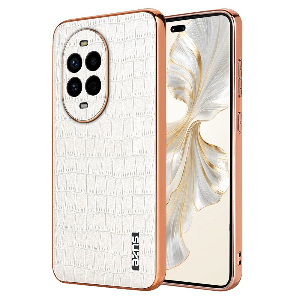 AZNS For Huawei nova 13 Pro 5G Case Electroplating Crocodile Texture PU+TPU Phone Cover