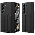 Til Samsung Galaxy Z Fold Special Cover Støtteben Håndledsrem PC Telefoncover med hærdet glasfilm