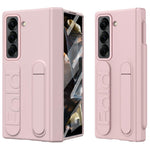 Til Samsung Galaxy Z Fold Special Cover Støtteben Håndledsrem PC Telefoncover med hærdet glasfilm