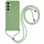 For Samsung Galaxy S24 FE Crossbody Case Flexible TPU Fiber Lining Anti-Shock Phone Cover