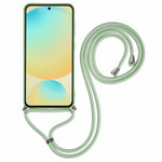 For Samsung Galaxy S24 FE Crossbody Case Flexible TPU Fiber Lining Anti-Shock Phone Cover