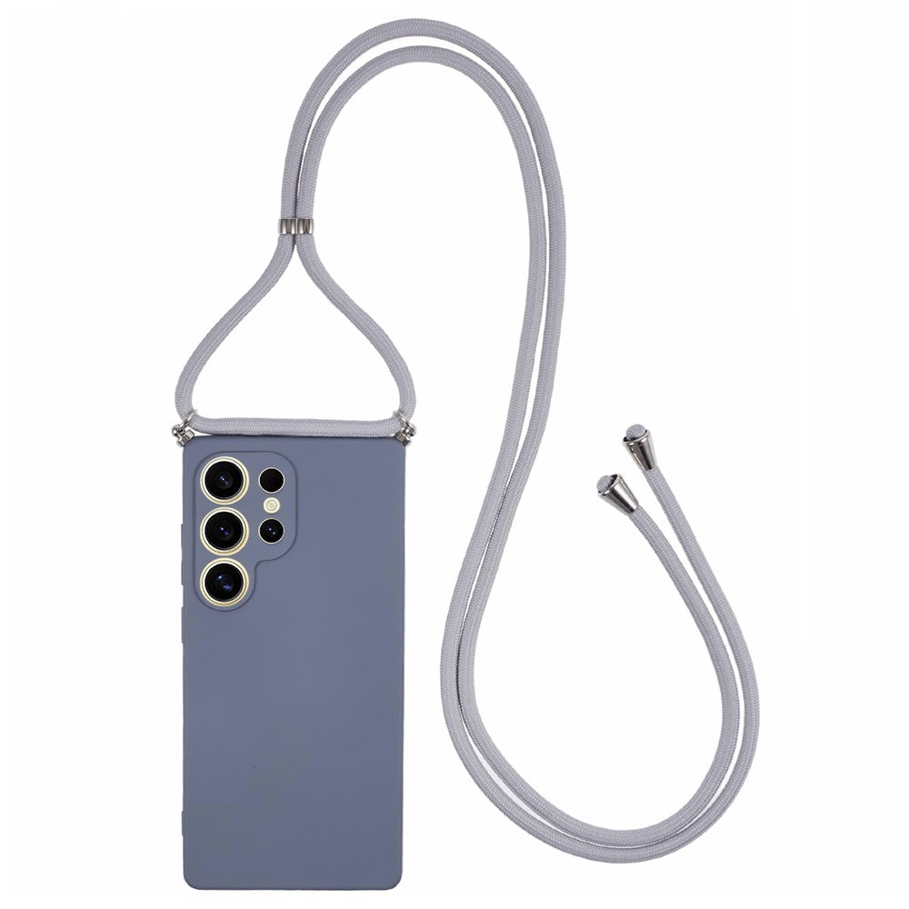 Samsung Galaxy S25 Ultra Axelskal Flexibelt TPU-fiberfoder Stötdämpande mobilskal