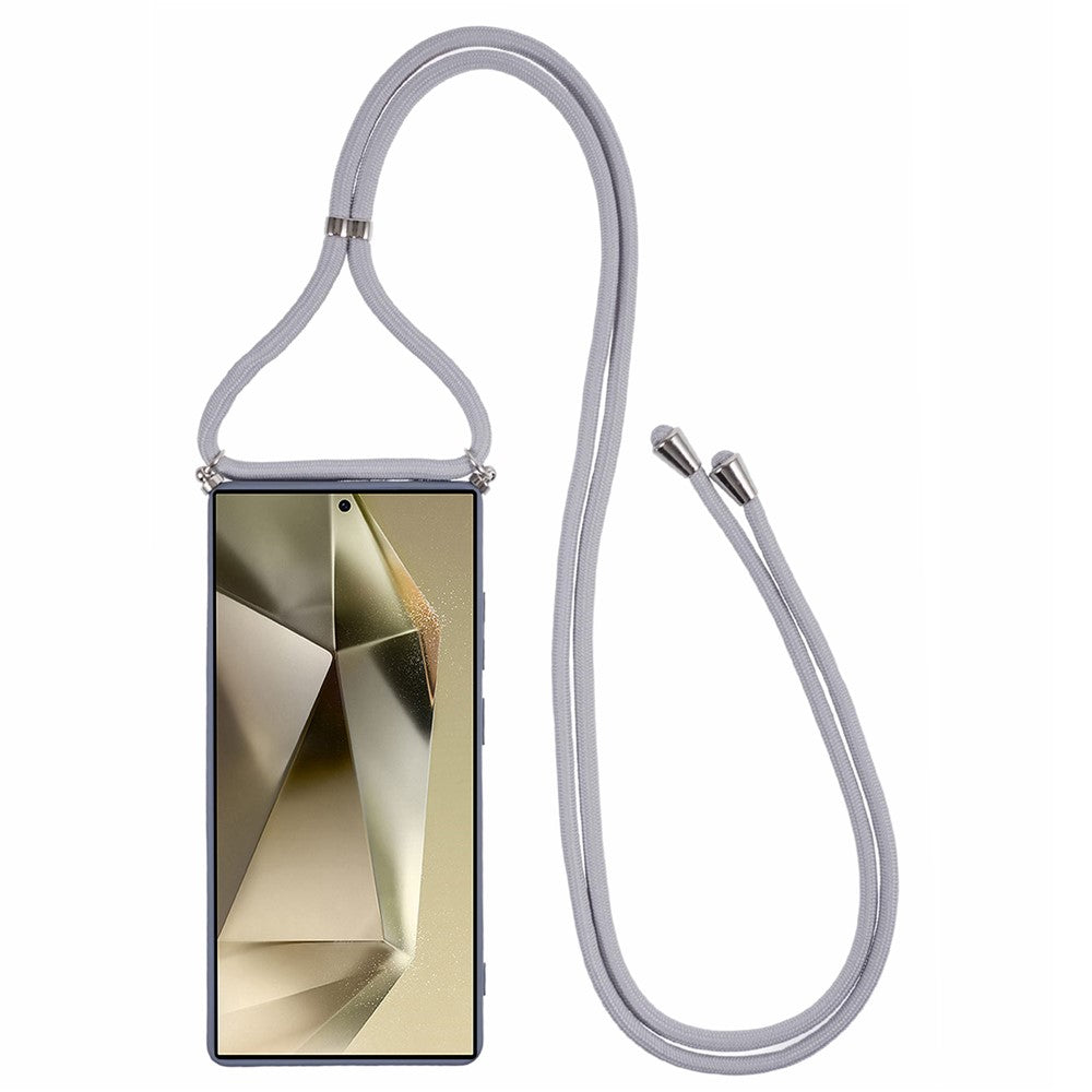 Samsung Galaxy S25 Ultra Axelskal Flexibelt TPU-fiberfoder Stötdämpande mobilskal