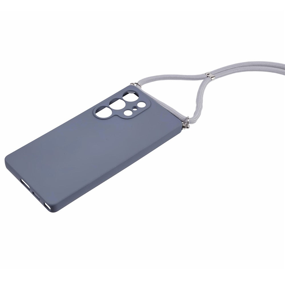 Samsung Galaxy S25 Ultra Axelskal Flexibelt TPU-fiberfoder Stötdämpande mobilskal