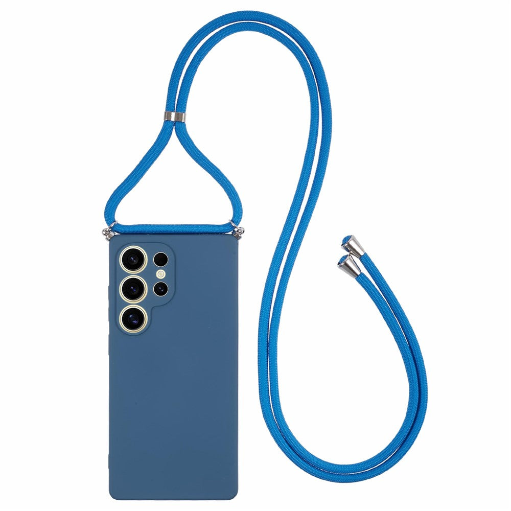 Samsung Galaxy S25 Ultra Axelskal Flexibelt TPU-fiberfoder Stötdämpande mobilskal