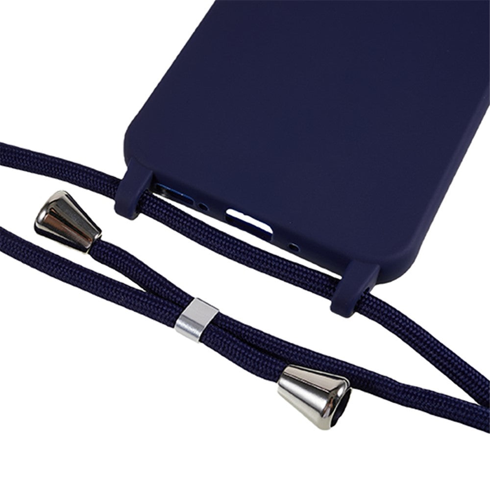 For Samsung Galaxy S25+ Case TPU Soft Shockproof Phone Cover with Adjustable Lanyard