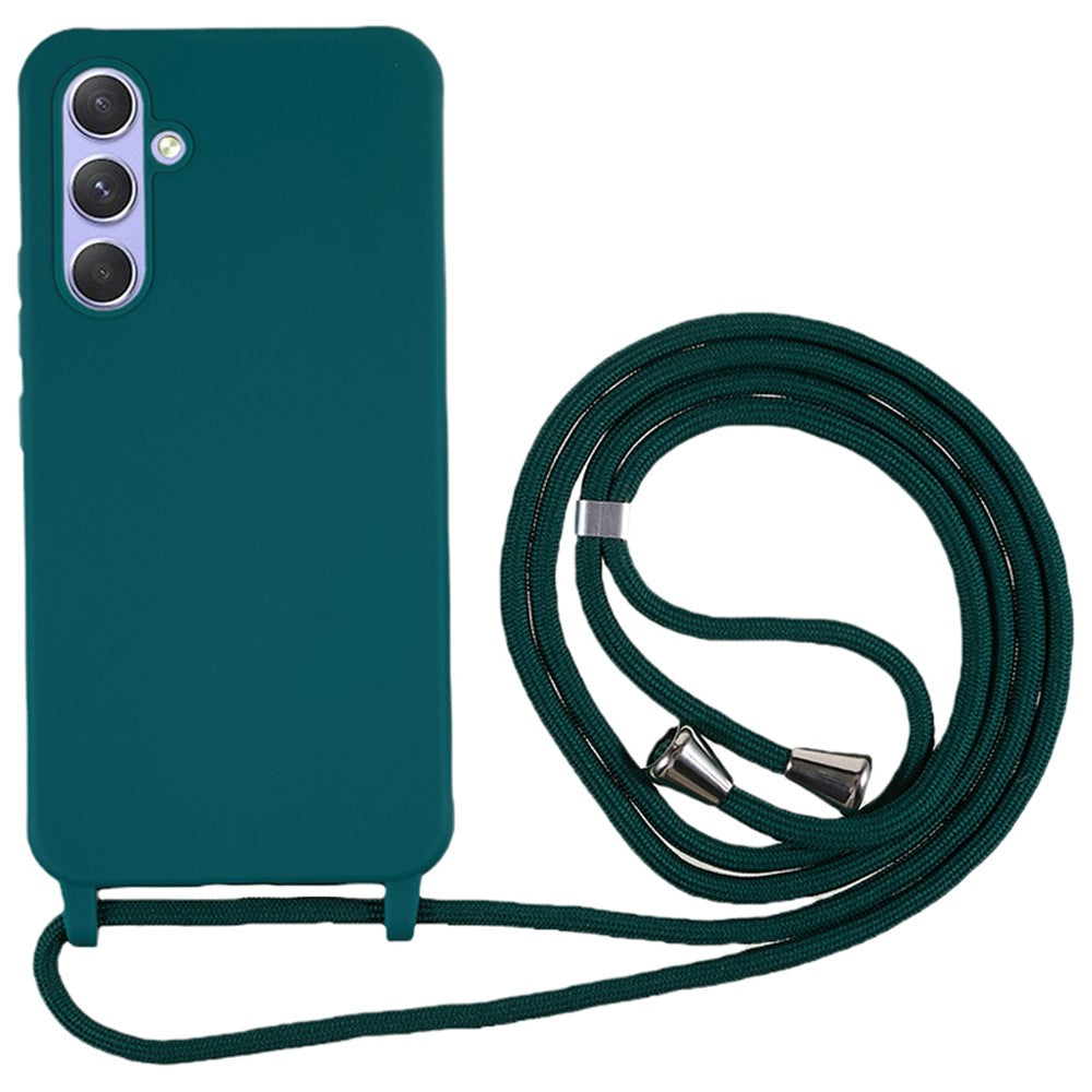 For Samsung Galaxy S25+ Case TPU Soft Shockproof Phone Cover with Adjustable Lanyard