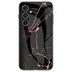 For Samsung Galaxy A56 5G Case Marble Pattern Tempered Glass + PC + TPU Protective Phone Cover