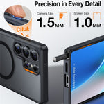 TORRAS Ostand L1-serien för Samsung Galaxy S25 Ultra magnetiskt skal med stativ i TPU+PC-fodral