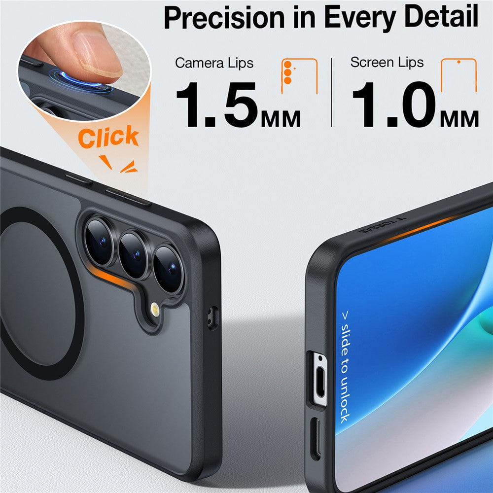 TORRAS Ostand L1 Series For Samsung Galaxy S25+ Magnetic Case Kickstand TPU+PC Phone Cover