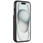 LC.IMEEKE L3 For iPhone 15 Plus Magnetic Case Detachable Card Holder Leather+TPU Mobile Cover