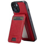LC.IMEEKE L3 For iPhone 15 Plus Magnetic Case Detachable Card Holder Leather+TPU Mobile Cover