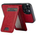LC.IMEEKE L3 For iPhone 15 Plus Magnetic Case Detachable Card Holder Leather+TPU Mobile Cover