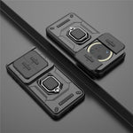 For Huawei Mate 70 Pro+ / 70 Pro Case PC+TPU Kickstand Phone Protector with Lens Cover
